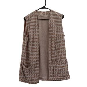 Vintage Geometric 1970s Vest.